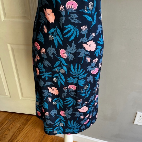 SOLD Patagonia Floral Halter Midi Dress Pink Blue Sleeveless Casual Athlesiure - Picture 5 of 13